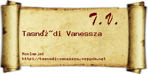 Tasnádi Vanessza névjegykártya
